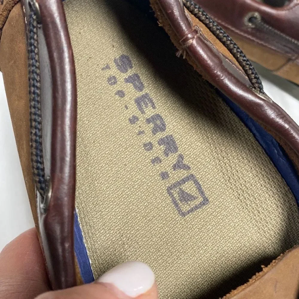 Sperry Brown Leeward Boat Shoe Size 8